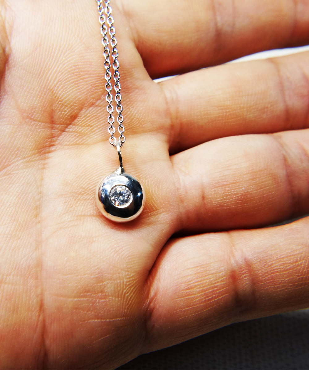 SV1000 MOISSANITE PENDANT（純銀製モアサナイトペンダント）｜COLOR